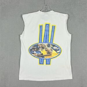 Vtg Nike Chris Webber T-shirt Men’s XL White Double Sided USA Made 90s Flaws